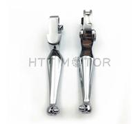 Cromo Teschio Regolabile Freno Frizione Leve Per 96- 07 Electra Glide Strada