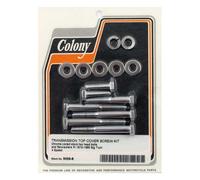 Cromo Trasmissione Coperchio Superiore Bolt Kit Per Harley Davidson Shovelhead (