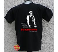 Cronenberg Scanner 80s Classico Horror Sci Fi Rétro T Shirt Tutte le Taglie