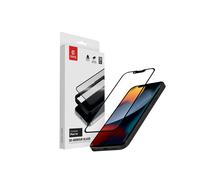 Crong 3D Armor Glass - Vetro temperato per iPhone 16e / iPhone 14 / iPhone 13 / iPhone 13 Pro + telaio di installazione