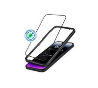 Crong Anti-Bacterial 3D Armor Glass - Vetro temperato 9H per iPhone 14 Pro Max a schermo intero + telaio di installazione