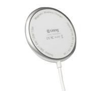 Caricatore wireless CRONG MagSpot MagSafe 15W Alluminio Argento per iPhone