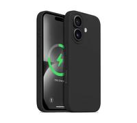 Crong Color Cover Magnetic - Custodia MagSafe per iPhone 16 Plus (Nero)