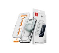 Crong EasyShield 2-Pack - Vetro temperato per iPhone 16 / iPhone 15 (2 pezzi)