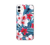 CRONG Protettiva CRG-FLR-IP1254-03 Cover per Apple iPhone 12 Mini, Blu / rosa
