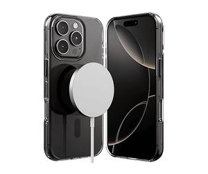 CRONG Protettiva CRGCLRMPIP1669PBLK Cover per Apple iPhone 16 Pro Max, Nero