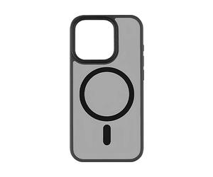 CRONG Protettiva CRGHFMIP1663PBLK Cover per Apple iPhone 16 Pro, Nero