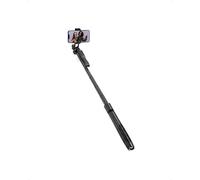 Crong SelfieGo Ultra Alluminio Bluetooth Selfie Stick e Treppiede Tripod, Nero