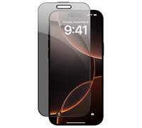 Crong, Vetro protettivo 9H per iPhone 16 Pro Max con filtro privacy, Trasparente