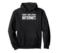 Cronicamente Online Persone Offline Umorismo Linguaggio Felpa con Cappuccio