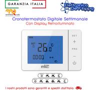 Crono Termostato Digitale Per Caldaie e Stufe Programmazione Settimanale