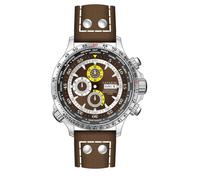 Cronografo Cavadini Orologio Uomo Acciaio Inox Tag-Datum Girevole Anello Interno