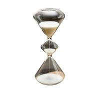 Cronometro a clessidra, Clessidra a tre strati for casa e ufficio multicolore 7x22,5 cm(Conical White Sand)