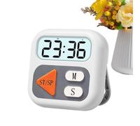Cronometro da Cucina Digitale,Orologio Magnetico LCD con Display Digitale - Timer per Bagno - per BBQ, Grigliate, Studio, Palestra, Anziani, Bambini, Casa, Ufficio