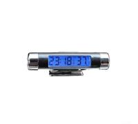 Cronometro digitale a LED per bocchetta dell'aria dell'auto, con retroilluminazione, supporto regolabile per bocchetta di ventilazione, indicatore di temperatura compatto per cruscotto, guida notturna