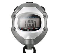 Cronometro digitale con display LCD, cronografo, contatore sportivo con cinghia, per nuoto, corsa, calcio, allenamento, calendario