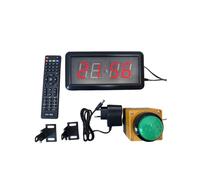 Cronometro Digitale da Parete con LED e Spina UE, con Telecomando A Pulsanti, Resetta il Timer da Gara, Pulsante Piccolo da 6 cm