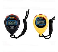 Cronometro Elettronico Digitale Sport 2 Pz - Timer con Data, Ora e Funzione Allarme - Multifunzionale per Allenatori Fitness e Arbitri (2 Colori)