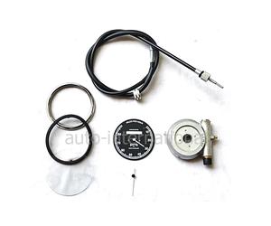 Cronometro Replica SMITHS 0-80 MPH Filo Nero & Cavo Da 64" + Drive Speedo