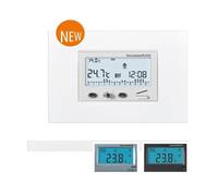 Cronotermostato compatibile Bticino Living Now incasso 503 bianco sabbia nero