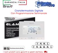 CRONOTERMOSTATO DIGITALE SETTIMANALE CON DISPLAY LCD 3,78 POLLICI GLAM 93003110