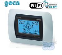 Cronotermostato da incasso antracite WI-FI adsl touch screen GREEN GecApp Crono