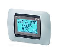 Cronotermostato da incasso Argento WI-FI adsl touch screen GREEN GecApp Crono