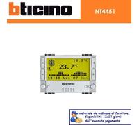 CRONOTERMOSTATO DA INCASSO BTICINO LIVING TECH NT4451 GRIGIO