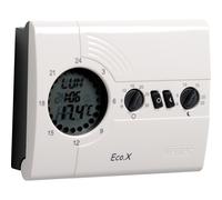 VEMER VN160800 ECO.X-W - Cronotermostato Digitale per Caldaia, Programmazione Settimanale, Alimentazione a Batterie, Bianco