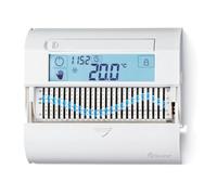 Cronotermostato digitale da parete, regolazione con cavalieri, levette, programmazione settimanale con impostazioni orarie, funzione caldo/freddo, alimentazione a batteria, caldaia, 1C.61.9.003.0101