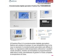 CRONOTERMOSTATO DIGITALE GIORNALIERO FREETIME PLUS SEITRON TCD01B0001