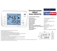 Cronotermostato Elettronico Digitale Da Parete Giornaliero/Settimanale - ORBIS