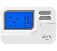 CRONOTERMOSTATO DIGITALE PROGRAMMABILE 7 GG TERMOSTATO BIANCO Display Blue