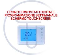 Cronotermostato digitale programmazione settimanale display touchscreen casa