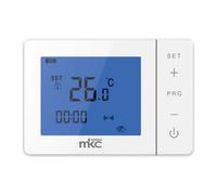 Cronotermostato digitale, programmazione settimanale e giornaliera, montaggio a parete o scatola 503, alimentazione a batteria, anti gelo, 2 fili, termostato