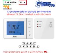 Cronotermostato digitale programmazione settimanale, wireless a 2,4Ghz - MKC725