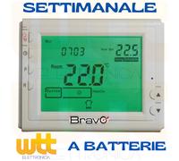 CRONOTERMOSTATO DIGITALE TERMOSTATO DISPLAY A BATTERIE DA MURO PROGRAMMATORE