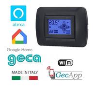 Cronotermostato da incasso antracite WI-FI adsl touch screen GREEN GecApp Crono
