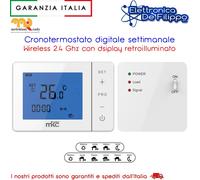 Cronotermostato digitale programmazione settimanale, wireless a 2,4Ghz - MKC725