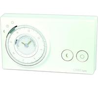 Cronotermostato elettromeccanico da parete, programmazione giornaliera con cavalieri, colore BIANCO, Alim. 2 batterie 1,5V - ORBIS LYRA