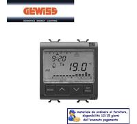 Cronotermostato Gewiss Chorus Nero GW12703