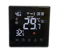 Cronotermostato Settimanale Programmabile da App(Electric heating) | Controllo remoto via app, compatibile riscaldamento , interfaccia touch intuitiva, temperato nero
