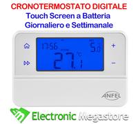 CRONOTERMOSTATO SETTIMANALE TOUCH SCREEN CDS-30 RETROILLUMINATO 2 IN 1 AUTO MANU