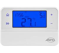 cronotermostato Termostato Digitale Touch Screen Programmabile Per Caldaia A Gas Murale Da Parete Alimentato Con 2 Pile AA