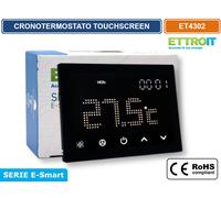 CRONOTERMOSTATO TOUCH SCREEN AC 230V PROGRAMMABILE DA INCASSO SU SCATOLA 503.