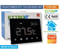CRONOTERMOSTATO TOUCH SCREEN AC 230V SMART WI-FI INCASSO SCATOLA 503 APP TUYA