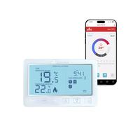 Cronotermostato WI-FI montaggio a parete/incasso, Alexa+Google, Plikc Neve Pro W