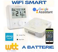CRONOTERMOSTATO WIFI A BATTERIA SMARTPHONE APP ALEXA GOOGLE TERMOSTATO A PARETE