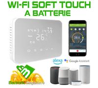 CRONOTERMOSTATO WIFI A BATTERIE ISNATCH HEYTHERMO FREE BIANCO DIGITALE SETTIMANA