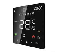 Cronotermostato Wifi per tuya per Smart per Caldaia Gas, Controllo Vocale per alexa Google, Display Touch Programmabile Settimanale, Termostato Ambiente Incasso 8.6cm Nero(16A)